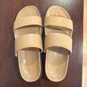 NWOT, Madewell The Charley Double-Strap Slide Sandal. Never worn